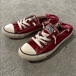 Converse Red and White Sneakers